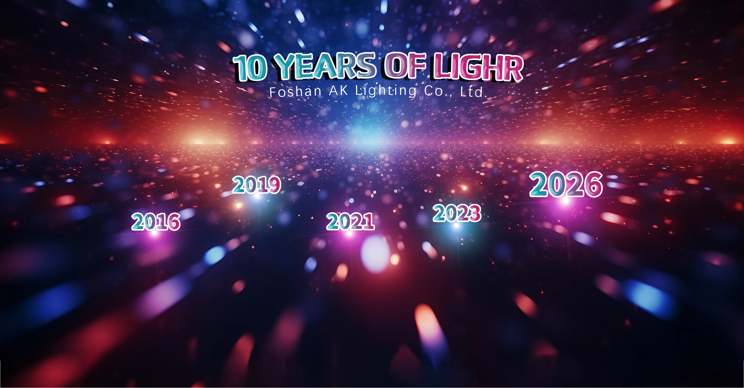 చైనా LED స్టేజ్ లైట్ సప్లయర్ 2016 నుండి